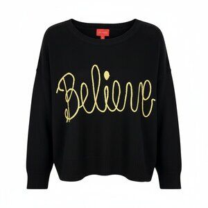 Joyland Believe Sweater Black size 1X NEW